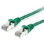 Equip zelená / Patch kabel / Cat6A / S/FTP / RJ-45 / 0,15 m / PoE+ / AWG 26/7 LSZH