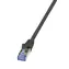 LogiLink CAT7 S/FTP 50m černá / Patch kabel / LSZH / 600 MHz / RJ-45
