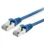 Equip Cat6a S/FTP modrá / Patch kabel / RJ-45 / 0,15 m / LSZH / PoE+