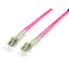 Equip optický kabel LC-LC OM4 15m fialová / Patch kabel / Multimode / Duplex / LSZH plášť