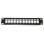 XtendLan 10" černá / Patch panel / 12 portů / 1U / neosazený