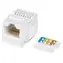 XtendLan Keystone RJ45 bílá / TP zásuvka / CAT5e / UTP / zaklapávací