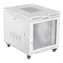 Lanberg 15U 19" šedá / Stojanový rozvaděč / 800x1000 mm / Flat pack / Perforované dveře / LCD panel / Nosnost 1200 kg