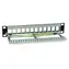 Equip / Patch panel / 10" / 12 portů Keystone / FTP stíněný / 1U / černá