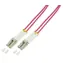 LogiLink optický kabel LC-LC OM4 7,5m fialová / Patch kabel / Multimode / Duplex