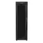 Lanberg FF01-6842-12BL V2 černá / Stojanový rozvaděč / 19" / 42U / 600x800 mm / nosnost 1200 kg / skleněné dveře