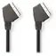 Nedis SCART kabel 1,5 m černý / Video kabel / SCART (M) - SCART (M)