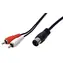OEM audio kabel DIN 5pin - 2x cinch / Audio kabel / 1,5 m