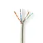 Nedis Instalační kabel CAT6 U/UTP 100 m šedá / Instalační kabel / Čistá měď / LSZH / Kulatý