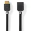 Nedis High Speed HDMI 1 m antracit / Prodlužovací kabel HDMI / 8K 60Hz / 48 Gbps / eARC / Ethernet
