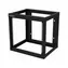 StarTech Nástěnný otevřený rack 9U černá / Nástěnný rozvaděč 19" / 550×457 mm / nosnost 80 kg
