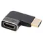 goobay / Redukce HDMI A(M)-HDMI A(F) / Lomená vpravo / 8K/60Hz / Zlacené konektory