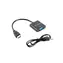 Lanberg černá / Adaptér / HDMI (M) na VGA (F) + MiniJack 3,5mm (F) / 0,2 m / Full HD