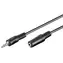 Goobay 50431 prodlužovací audio kabel 3,5mm jack černá 2 m / Audio kabel / Prodlužovací / 3-pin
