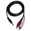 Audio kabel Jack 3,5mm samec - 2x CINCH samec černá / Audio kabel / 1,5 m