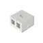 Digitus pouzdro pro 2x keystone bílé / Instalační krabička / RJ-45 / 2 porty