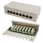 LogiLink NP0016A šedý / Patch panel / 8 portů / Cat.6 stíněný / RJ-45