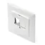 Digitus datová zásuvka 2x Keystone bílá / Datová zásuvka / Cat6a / 10GBase-T