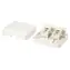 Equip zásuvka na omítku 2x Keystone bílá / Zásuvka na omítku / Nestíněná / Cat.5e, Cat.6, Cat.6A