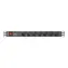 Lanberg PDU černá / Zásuvková lišta do racku / 19" / 1U / 7x Schuko / 16 A / 2 m