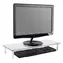 Equip 650882 černá / Skleněný stojan pod monitor / nosnost 20 kg / tvrzené sklo / 560x210x80 mm