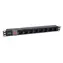 Equip PDU 8x Schuko černá / Zásuvková lišta do racku / 1U / IEC C14 / vypínač / 10 A / 2500 W