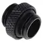Alphacool Eiszapfen dvojitá vsuvka černá / Spojka / G1/4 AG - G1/4 AG / pro měkké hadice