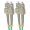 Qoltec Optický patchcord SC/UPC-SC/UPC / Multimode / OM4 / Duplex / 10 m