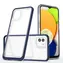 Hurtel Clear 3in1 Case modrá / Pouzdro / Samsung Galaxy A03 / Silikonové 3v1 s barevným rámečkem