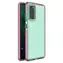 Hurtel Spring Case tmavě růžová / Kryt / Samsung Galaxy A02s / průhledné, barevný rámeček