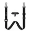 Tech-Protect C65 Rope černá / Popruh na telefon / Crossbody / pletený