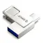 Orico U301 128GB stříbrná / Flash disk / USB-A + USB-C / USB 3.2 Gen 1