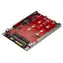 StarTech adaptér M.2 na SATA RAID červená / Adaptér / 2x M.2 na SATA / RAID / pro 2,5" pozici