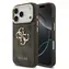 Guess PU Leather 4G Metal Logo Gold Frame hnědá / Zadní kryt / iPhone 18 Pro