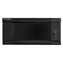 Lanberg WF01-6404-10B černá / Nástěnný rozvaděč / 19" / 4U / 600×450 mm / skleněné dveře / flat pack