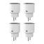 Sonoff S60ZBTPF (4 ks) / Chytrá zásuvka / ZigBee / typ F (Schuko) / měření spotřeby / 16A