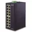 Planet ISW-1600T / Switch průmyslový / 16x 10/100 / DIN / IP30 / -40 až 75 °C / 12-48V DC