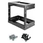 StarTech Nástěnný regál 8U černý / Nástěnný regál / nosnost 61,2 kg / hloubka 305 mm / ocel