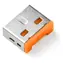 SmartKeeper Basic USB-A oranžová / Blokátor portů / s klíčem / 6 ks