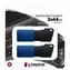 Kingston DataTraveler Exodia M 64 GB modro-černá / Flash disk / USB-A 3.2 Gen 1 / 2 ks v balení