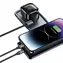 USAMS US-CC220 USB-C+Lightning černá / Autonabíječka / smršťovací kabel / PD 30W / 2v1