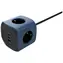 Cellline Power Socket Cube modrá / Napájecí kostka / 6v1 / 2500W / 2x USB-C PD 65W / USB-A