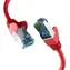 EFB S/FTP Cat7 0,25 m červená / Patch kabel / RJ45-RJ45 / LSZH / 600 MHz