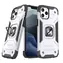 Wozinsky Ring Armor stříbrná / Odolný kryt / Apple iPhone 13 Pro Max / se stojánkem