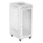 Lanberg Rack 27U/600x800 šedá / Stojanový rozvaděč / 19" / Flat pack / Perforované dveře / LCD panel