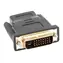Adaptér HDMI (F) - DVI-D (M) 24+1 Dual Link černá / Redukce / Pozlacené konektory / Max. 1920 x 1080 px