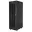 Lanberg Rack 27U černá / Stojanový rozvaděč / 19" / 800x1200 mm / Flat pack / Perforované dveře / LCD