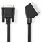 Nedis SCART - VGA kabel černý / Kabel / SCART (M) - VGA (F) / Poniklované konektory / 2 m / 480p