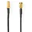 Nedis anténní kabel SMA(F)-SMA(M) černá / Anténní kabel / Pozlacené / 50 Ohm / Stíněný / 0,5 m