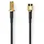 Nedis Anténní kabel SMA(M)-SMA(F) černá 2 m / Anténní kabel / Pozlacené / 50 Ohm / Stíněný